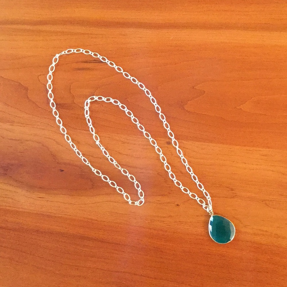 Lola James Green Onyx Necklace